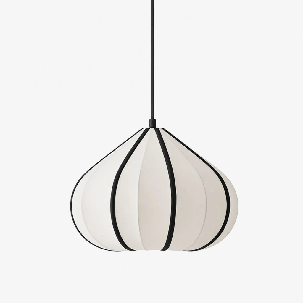 Husk Ribbed Stretch Fabric Pendant Lamp