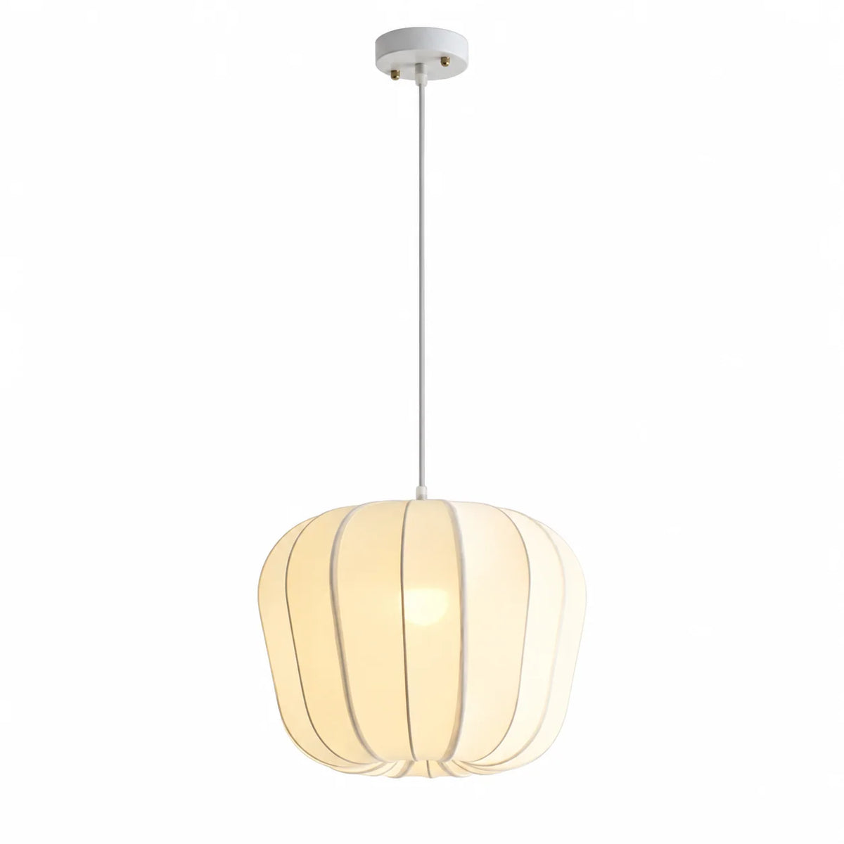 Husk Ribbed Stretch Fabric Pendant Lamp