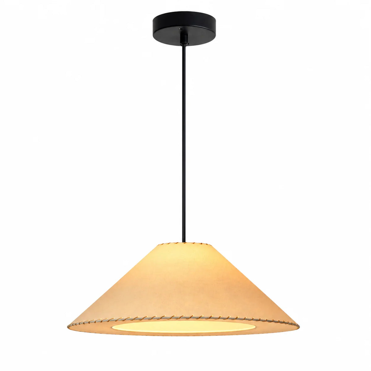 Brim Fabric Cone Pendant Lamp