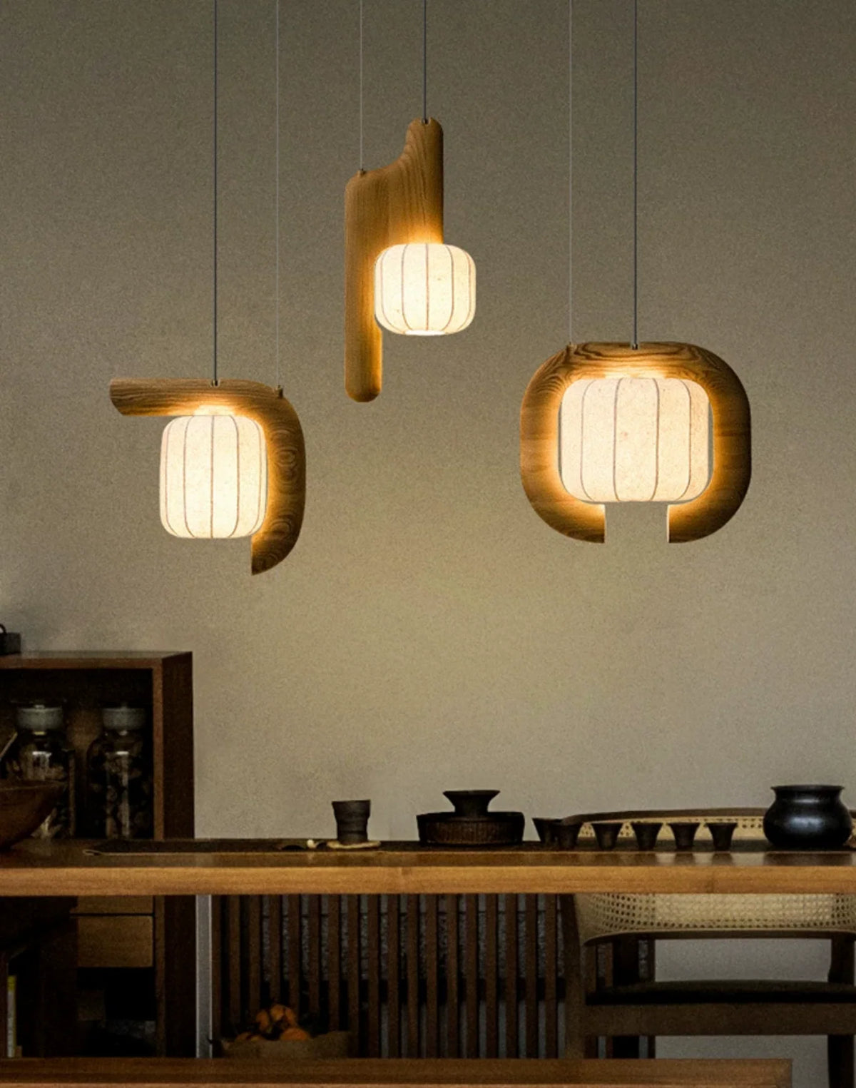 Bough Fluted Paper Pendant Lamp
