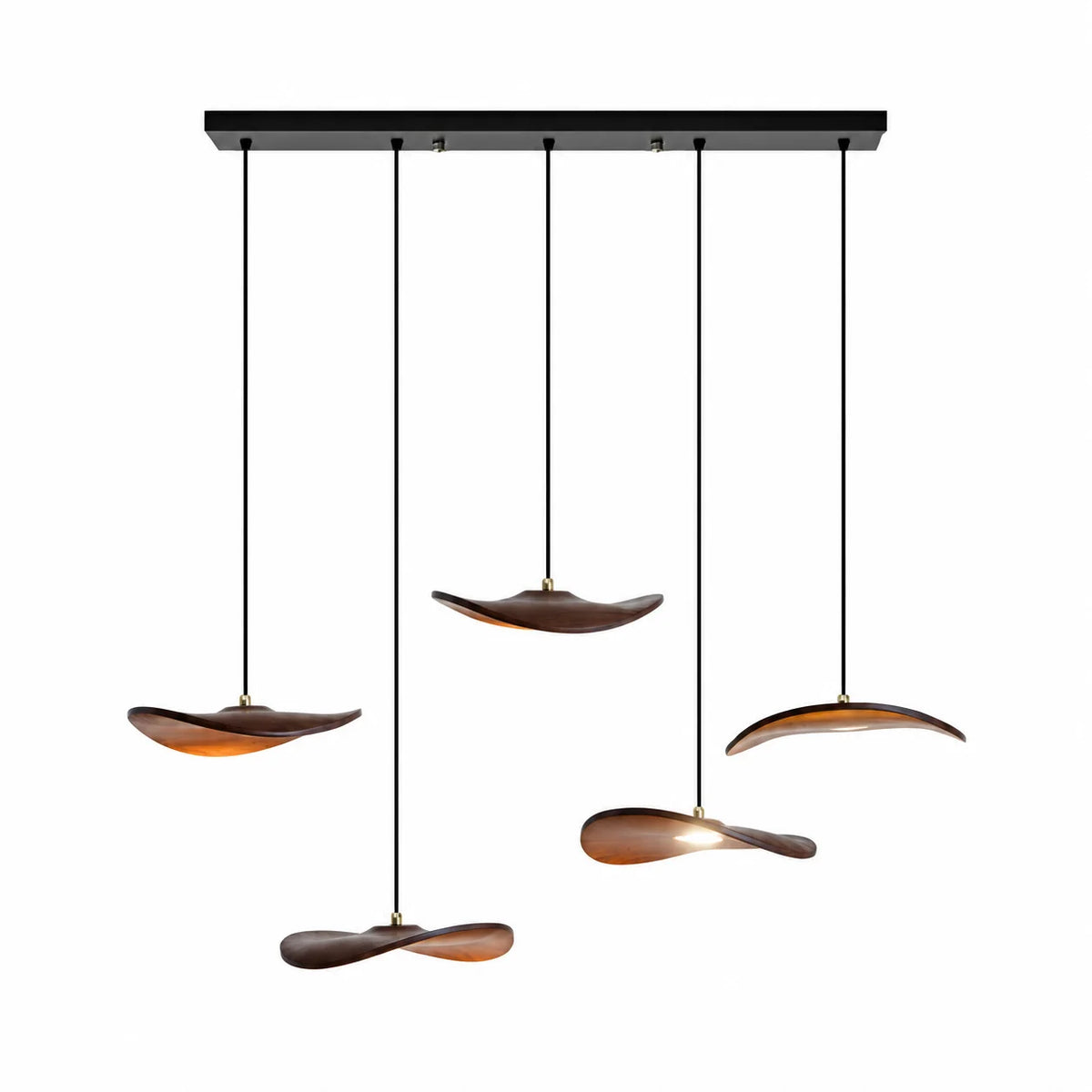 Gyre Wood Blade Chandelier