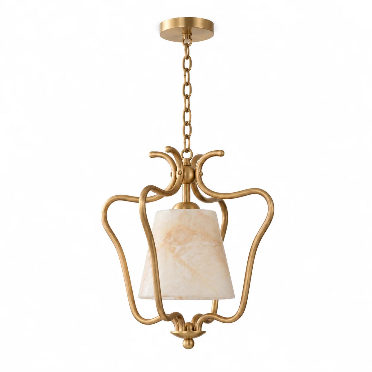 Filigree Alabaster Lantern Pendant Lamp