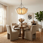 Poppy Scalloped Fabric Pendant Lamp