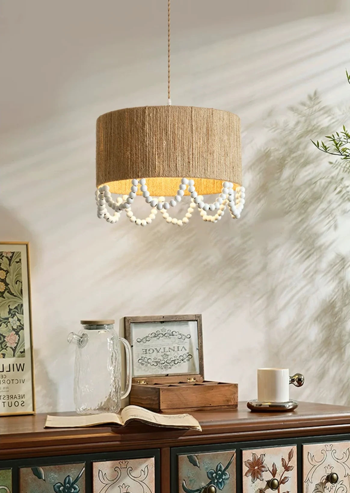 Parasol Hemp Rope Pendant Lamp