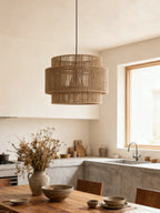 Tambour Rope Drum Pendant Lamp
