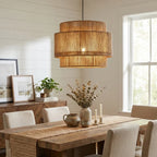 Tambour Rope Drum Pendant Lamp