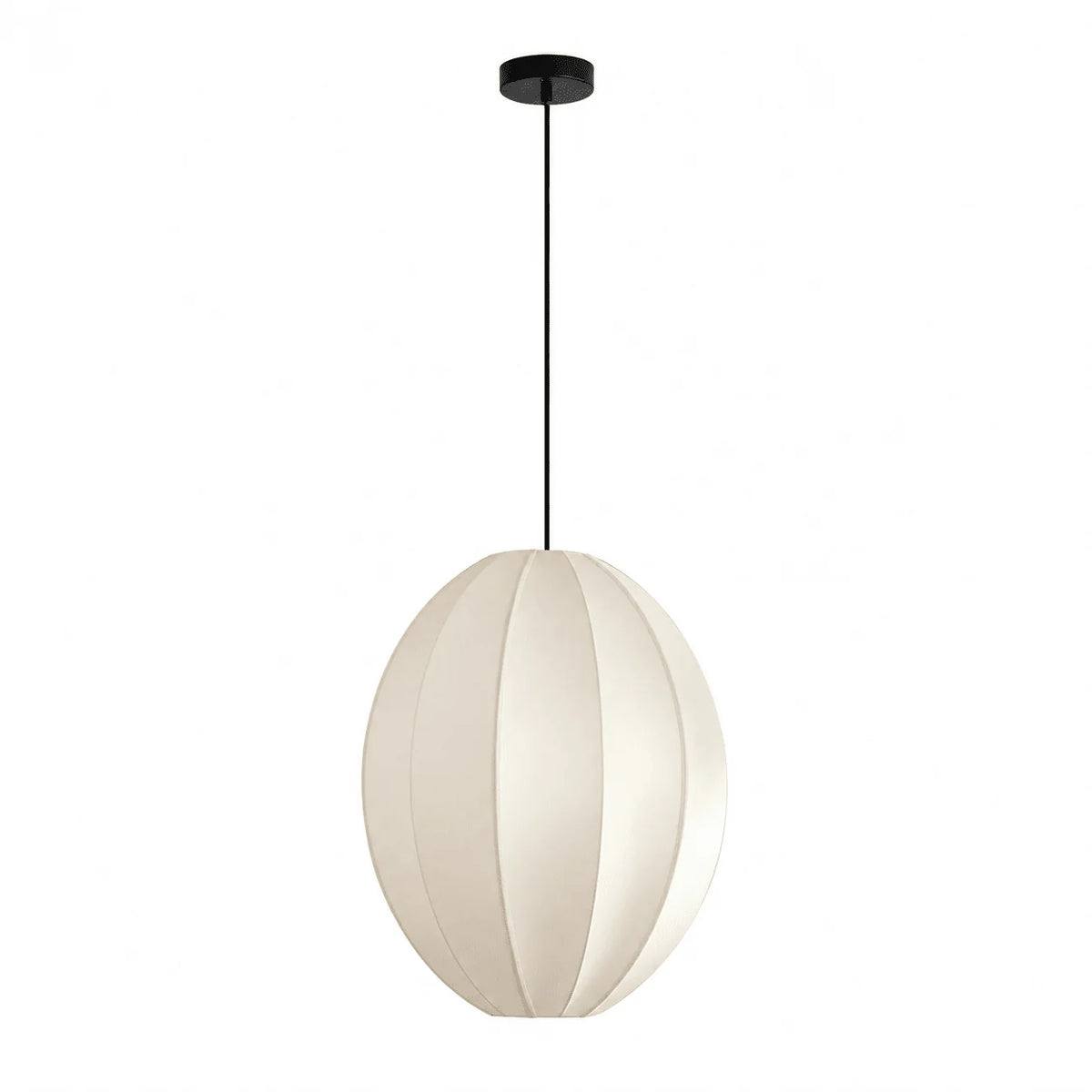 Calabash Ribbed Fabric Pendant Lamp