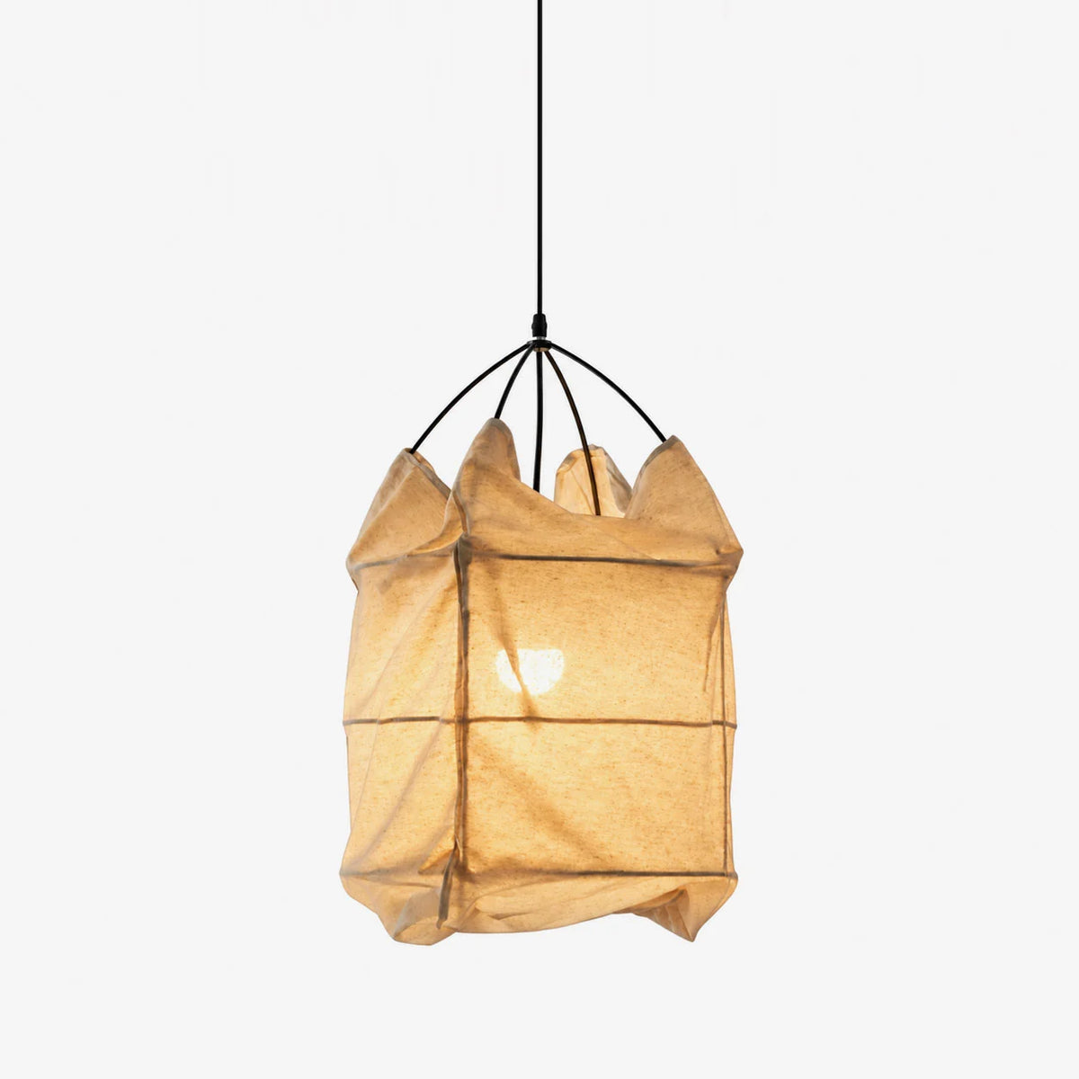 Cocoon Fabric Cage Pendant Lamp