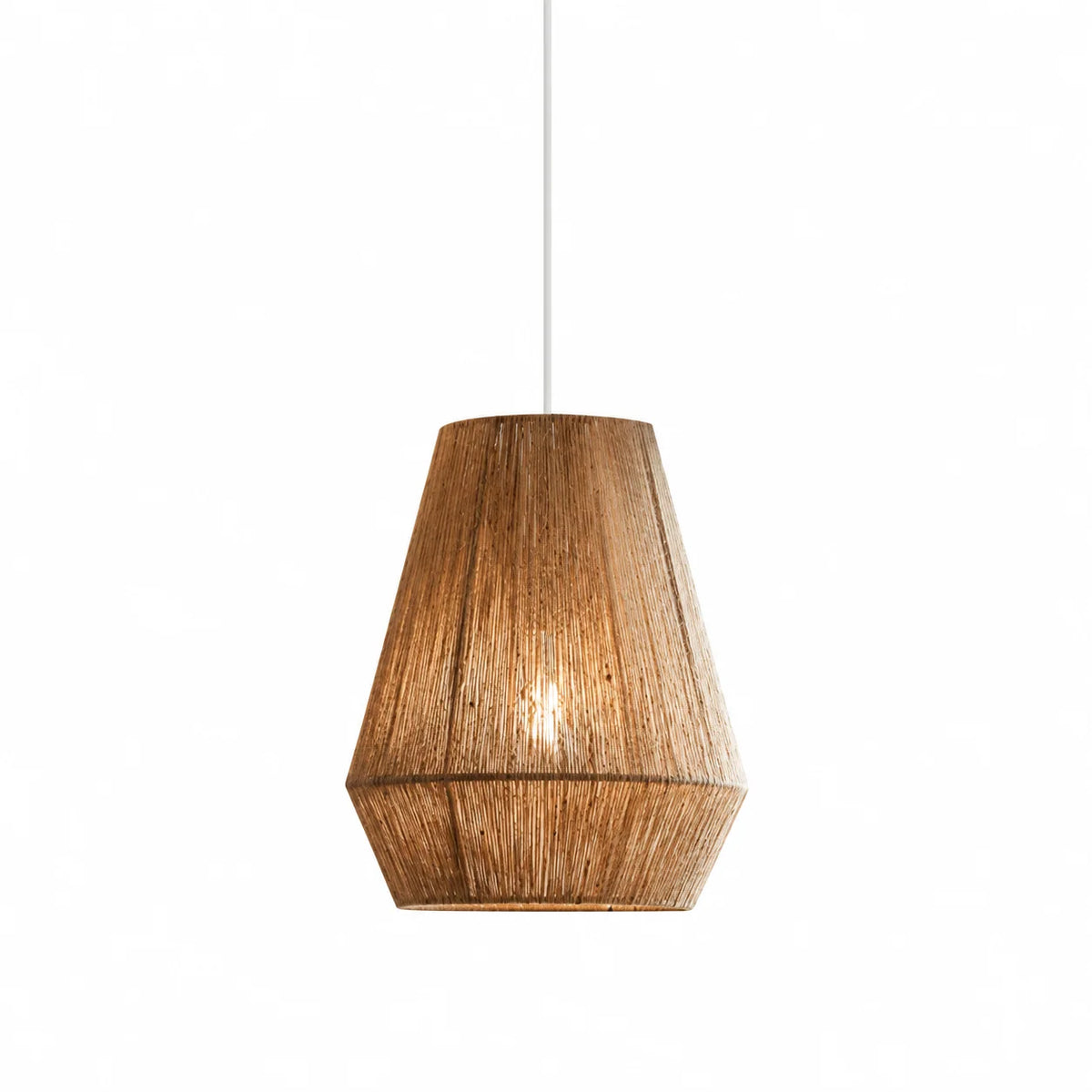 Twine Faceted Rope Pendant Lamp