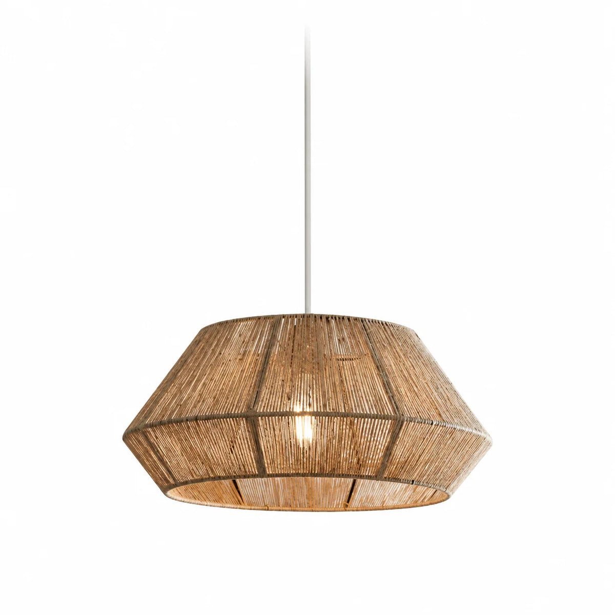 Twine Faceted Rope Pendant Lamp