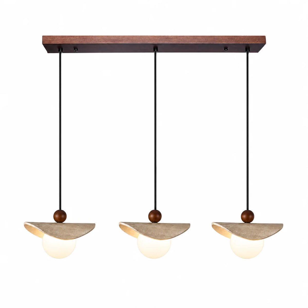 Manta Travertine Bead Pendant Lamp