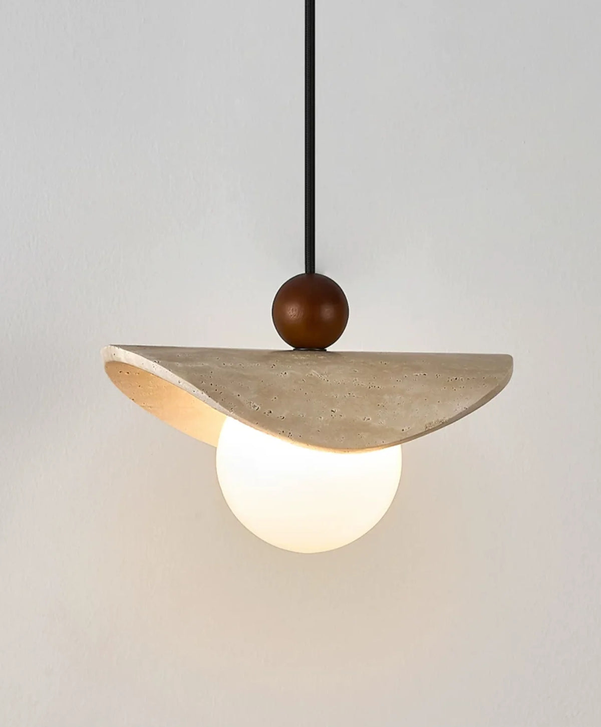 Manta Travertine Bead Pendant Lamp