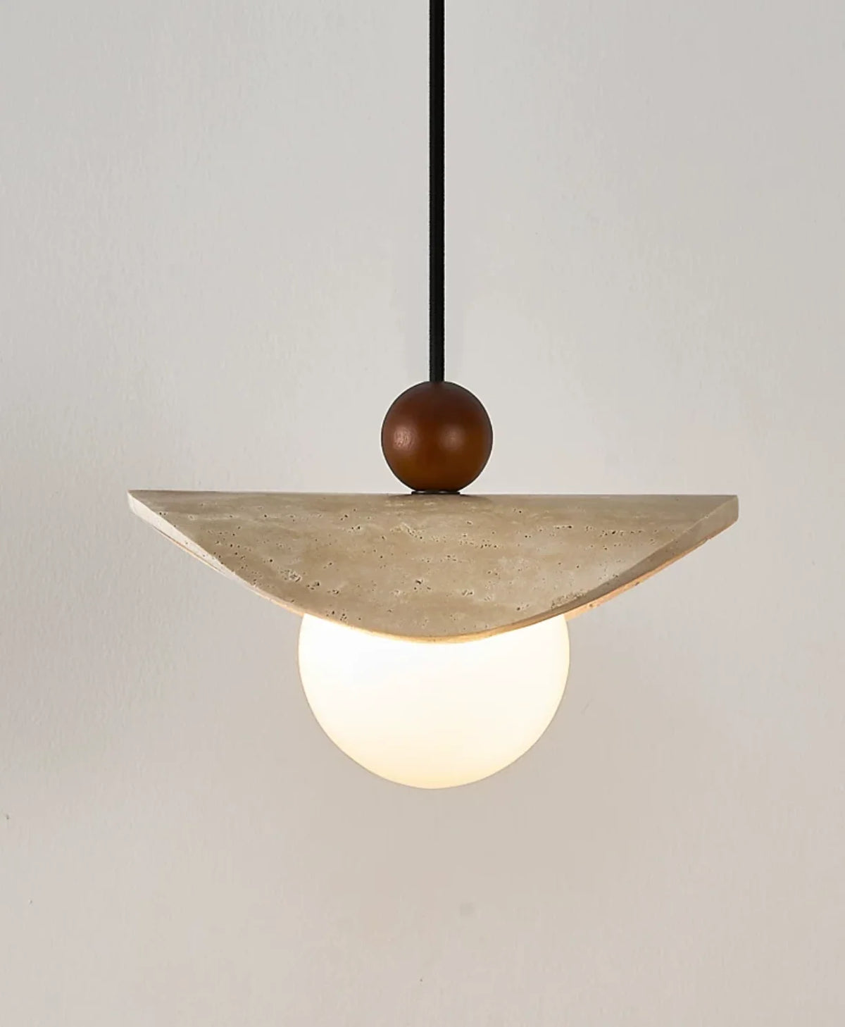 Manta Travertine Bead Pendant Lamp