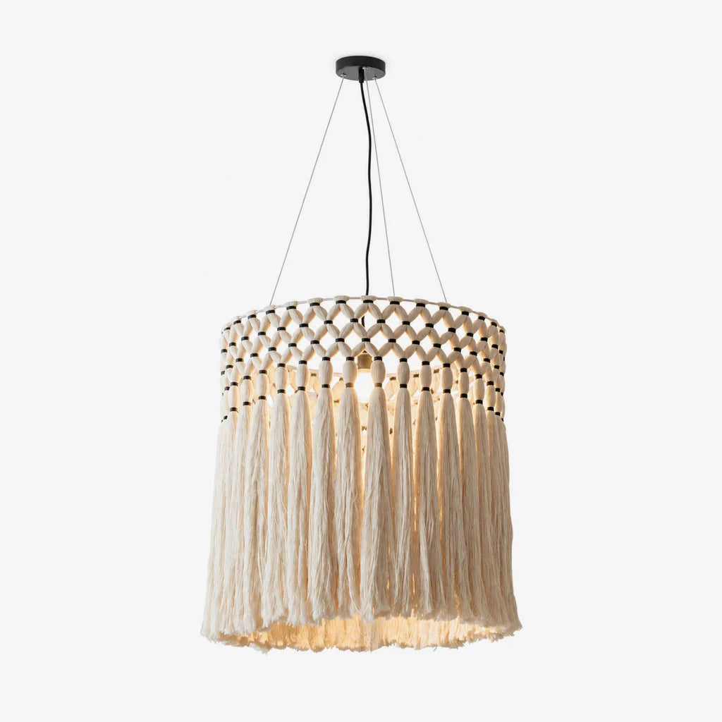 Thatch Macrame Tassel Pendant Lamp