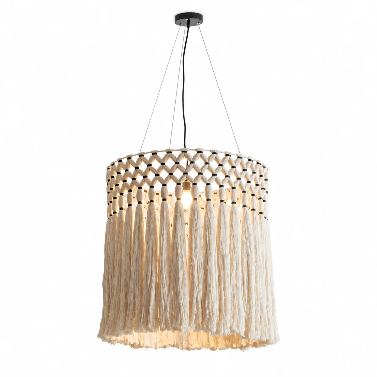 Thatch Macrame Tassel Pendant Lamp
