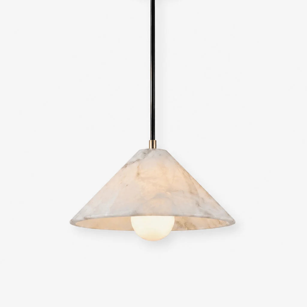 Amara Alabaster Cone Pendant Lamp