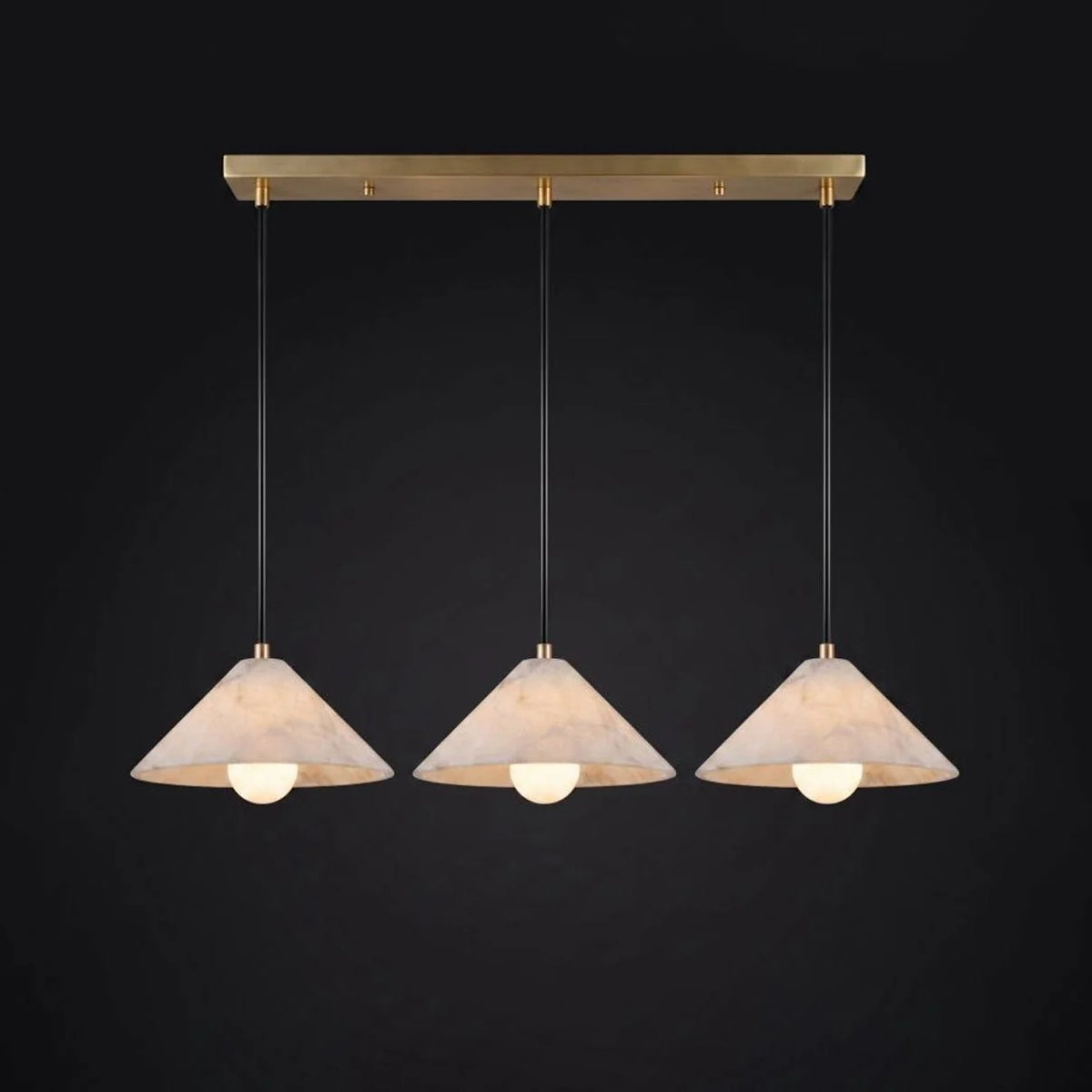 Amara Alabaster Cone Pendant Lamp
