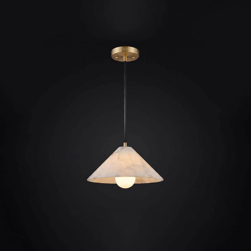 Amara Alabaster Cone Pendant Lamp