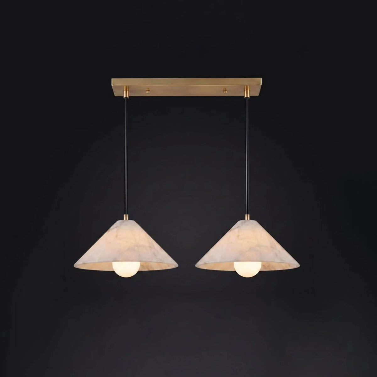 Amara Alabaster Cone Pendant Lamp