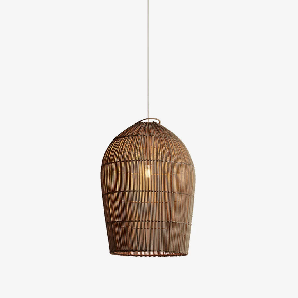 Lantern Woven Rattan Pendant Lamp