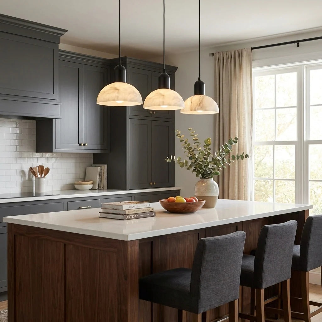 Cupola Alabaster Pendant Lamp