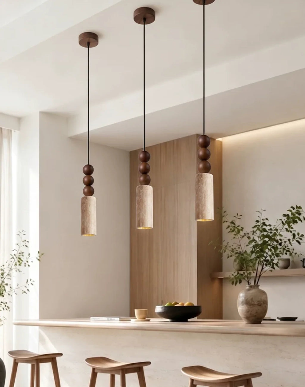 Rosary Bead Pendant Lamp