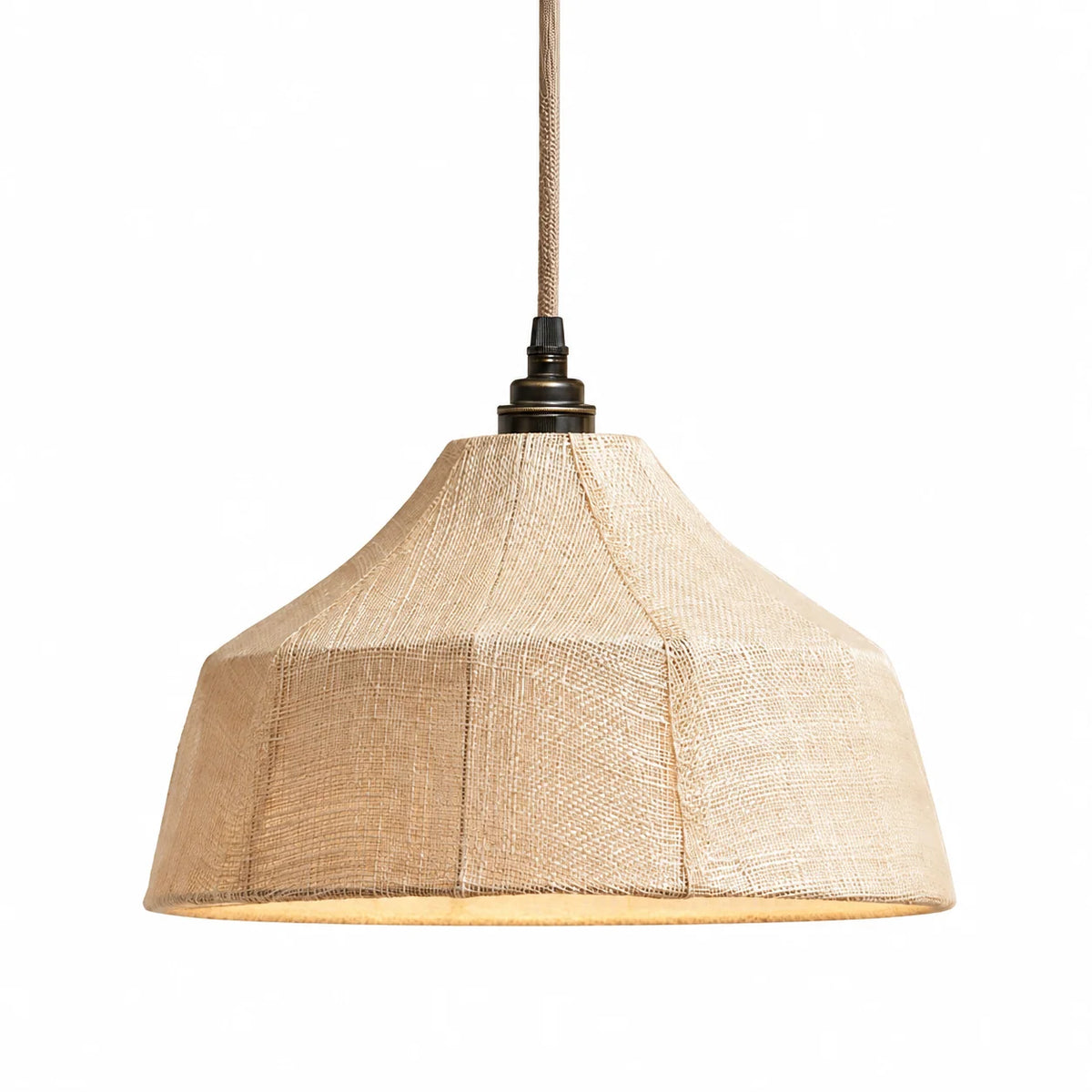 Manila Woven Fiber Pendant Lamp