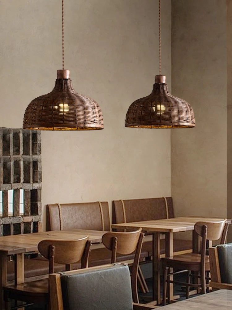 Willow Woven Rattan Pendant Lamp