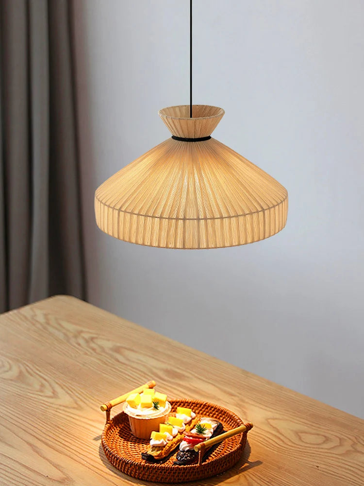 Foxglove Fluted Jute Pendant Lamp