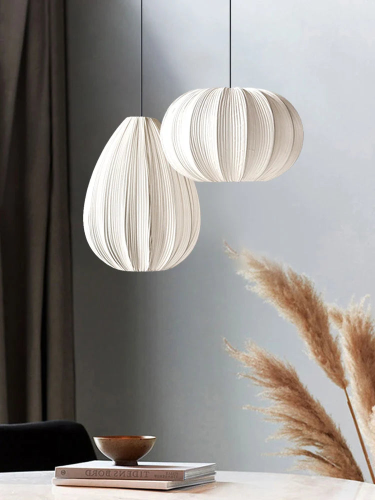 Meringue Pleated Fabric Pendant Lamp