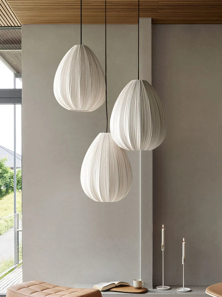 Meringue Pleated Fabric Pendant Lamp