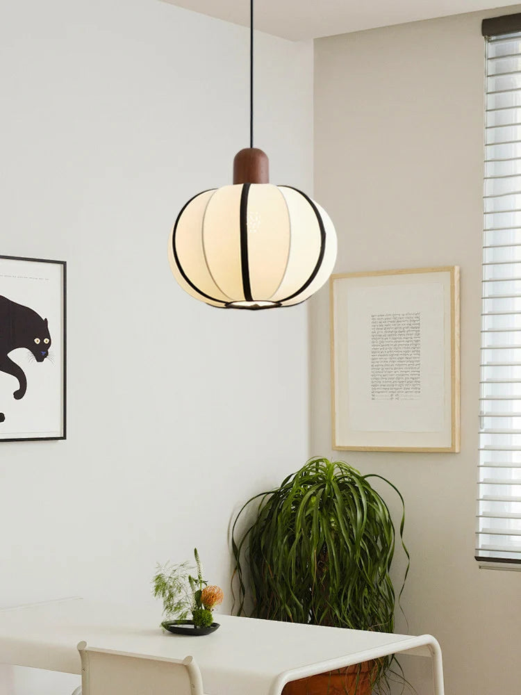 Melon Fabric Pendant Lamp