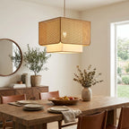 Trellis Woven Rattan Pendant Lamp