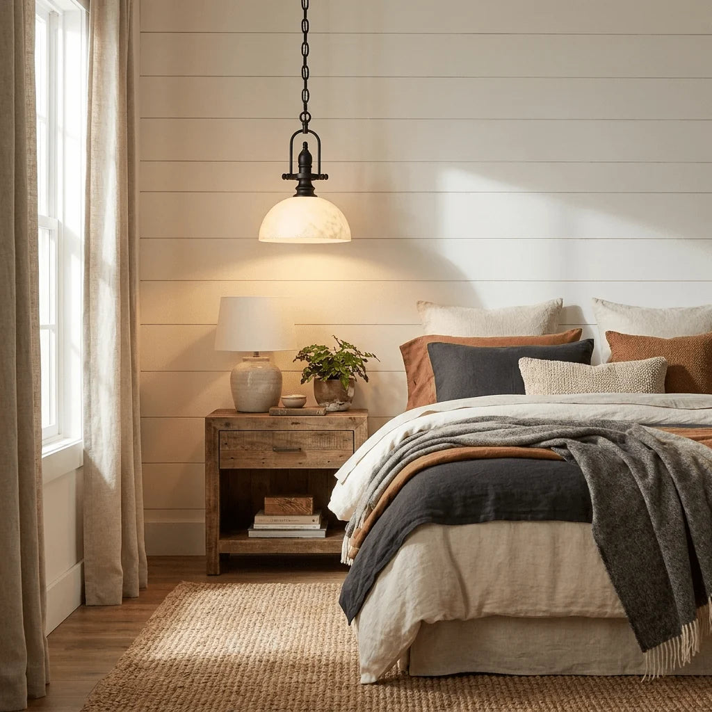 Foundry Alabaster Dome Pendant Lamp