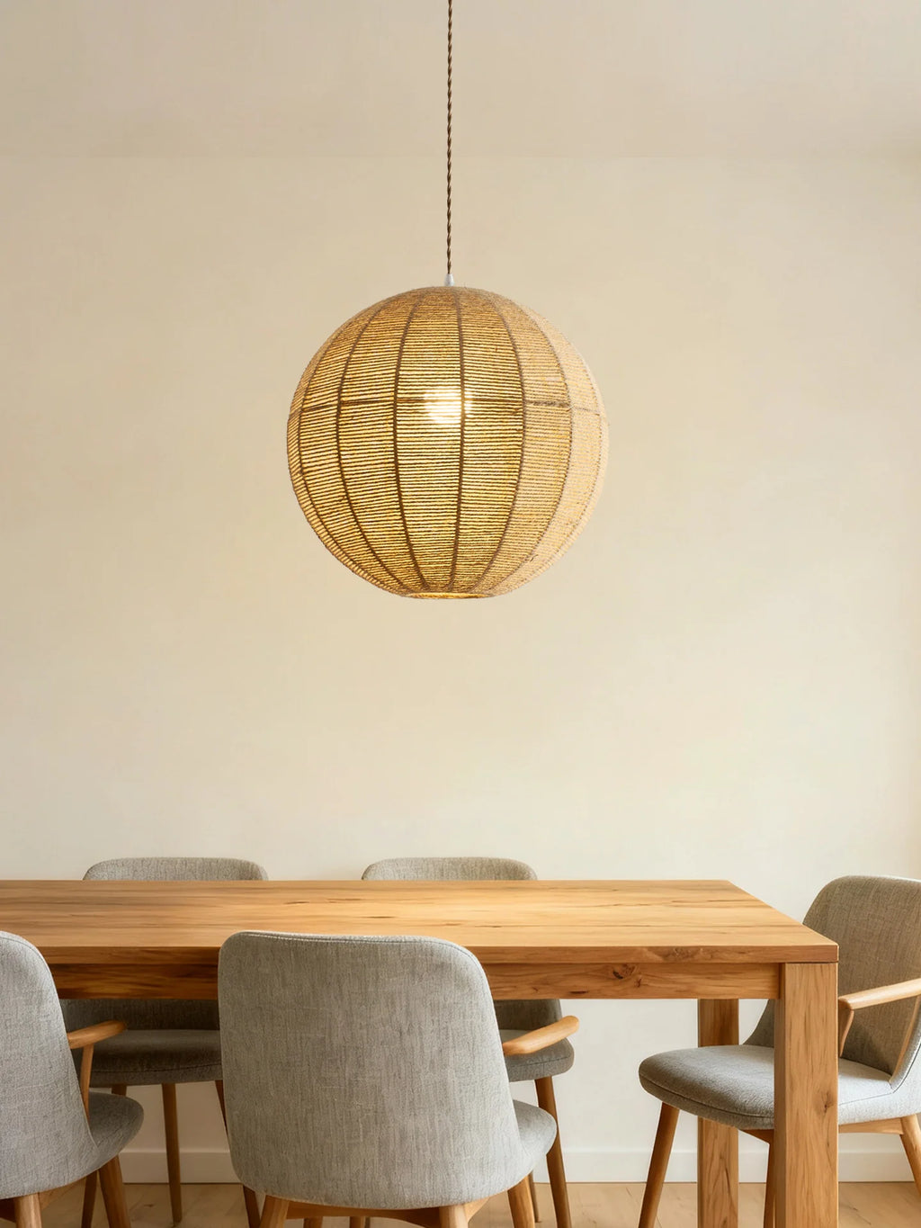 Atlas Rope Globe Pendant Lamp
