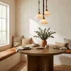 Camden Leather Strap Alabaster Pendant Lamp