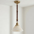 Camden Leather Strap Alabaster Pendant Lamp