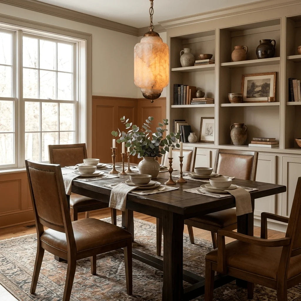 Windsor Alabaster Lantern Pendant Lamp