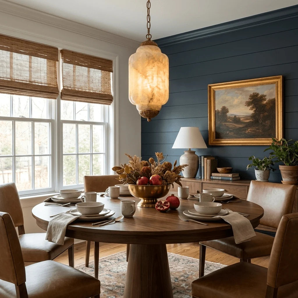 Windsor Alabaster Lantern Pendant Lamp