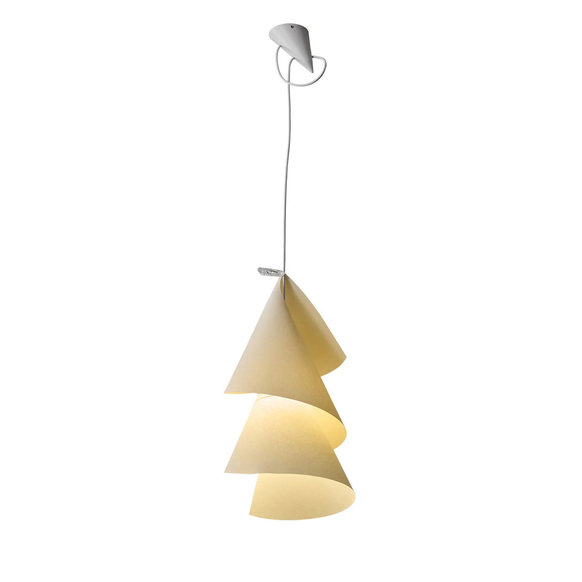 Whorl Paper Cone Pendant Lamp
