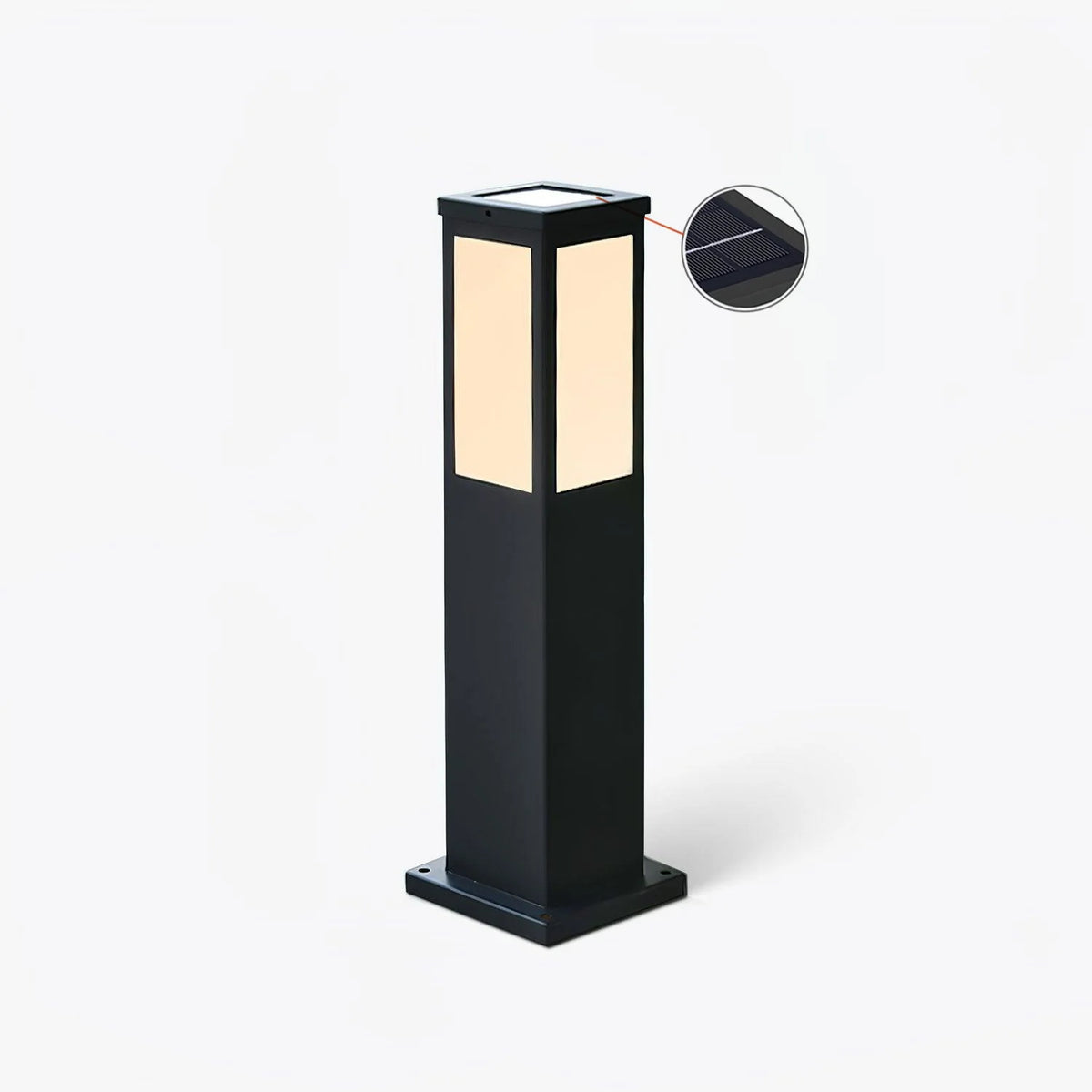 Lantern Column Solar Bollard Light