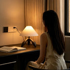 Trefoil Wood Table Lamp