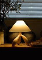 Trefoil Wood Table Lamp