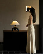 Trefoil Wood Table Lamp