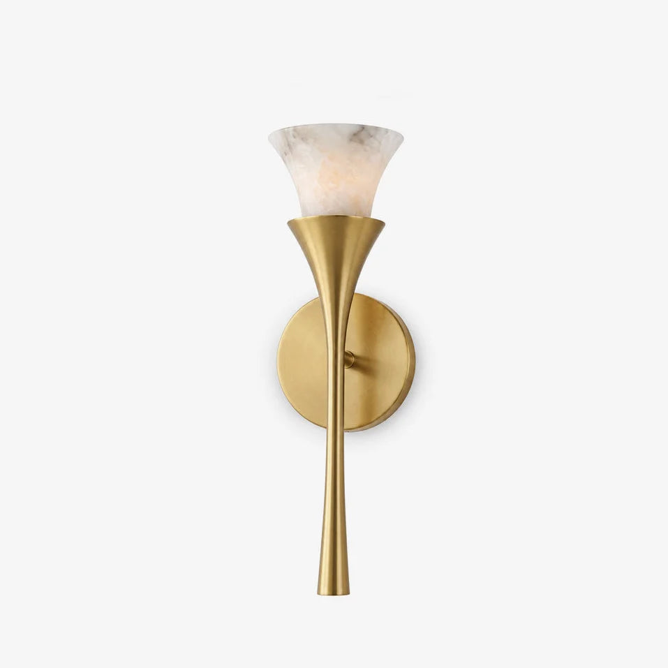Flare Alabaster Wall Sconce