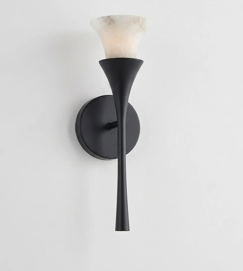 Flare Alabaster Wall Sconce