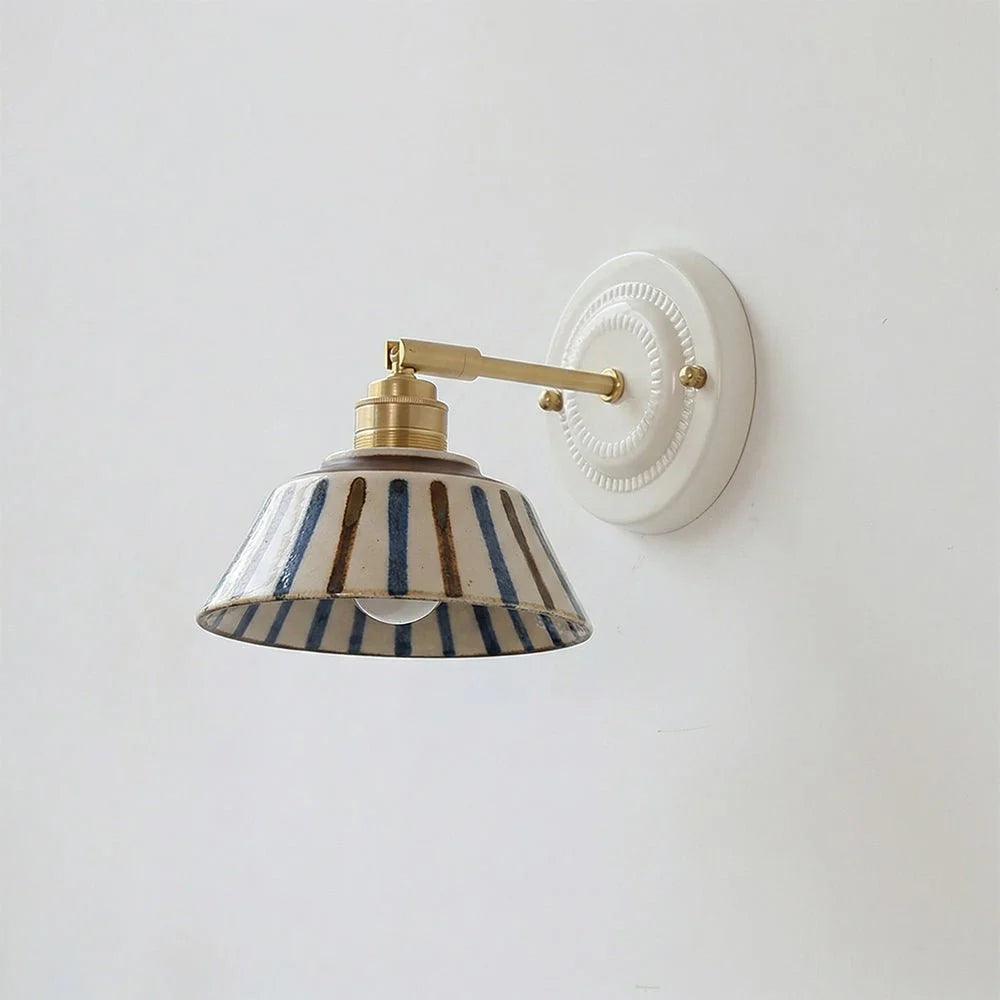 Porcelain Indigo Wall Lamp