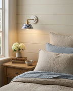 Porcelain Indigo Wall Lamp