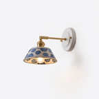 Porcelain Indigo Wall Lamp