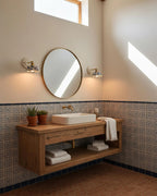 Porcelain Indigo Wall Lamp